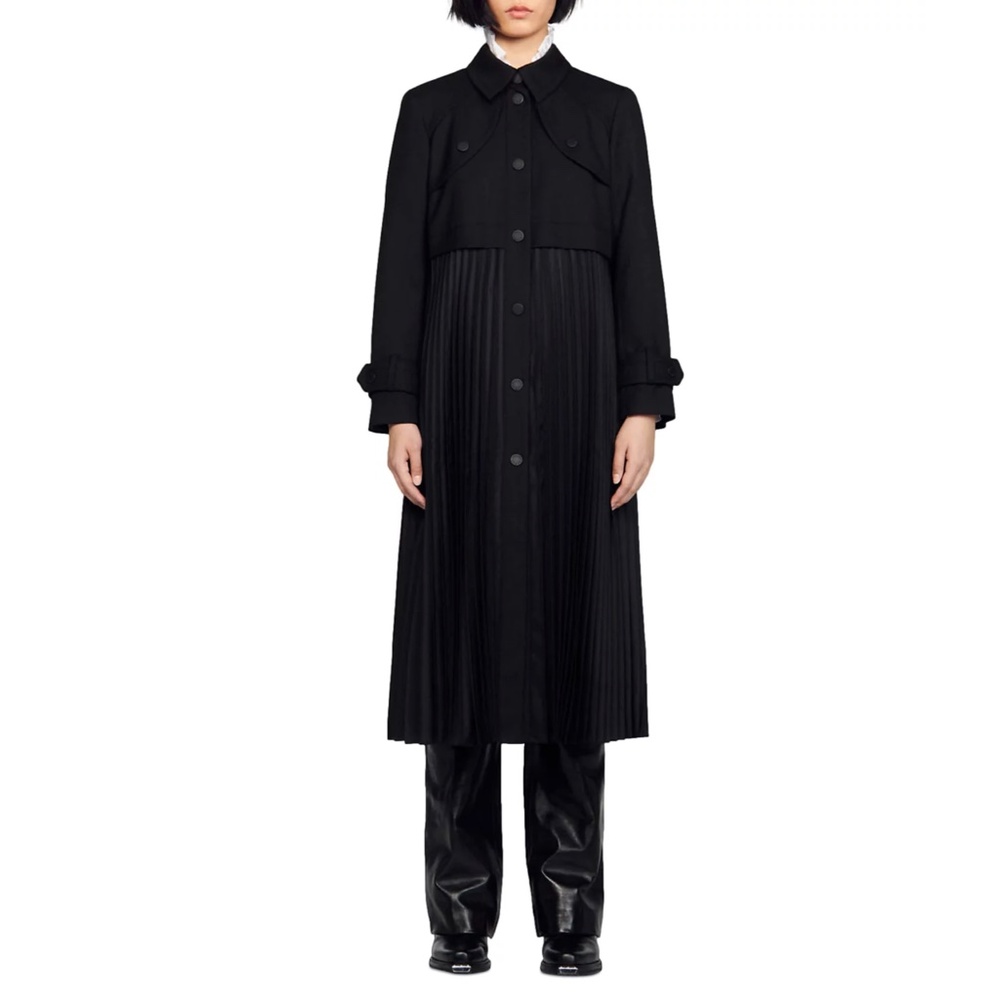 Samy Pleated Trench Coat